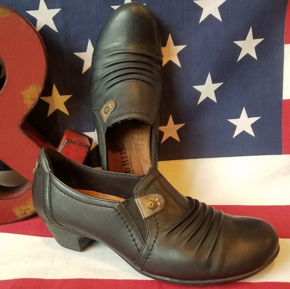 Cobb Hill by New Balance Shoes - Cobb Hill New Balance Black Leather Slip On Shoes